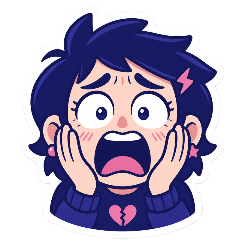 Faceji sticker: Oh No